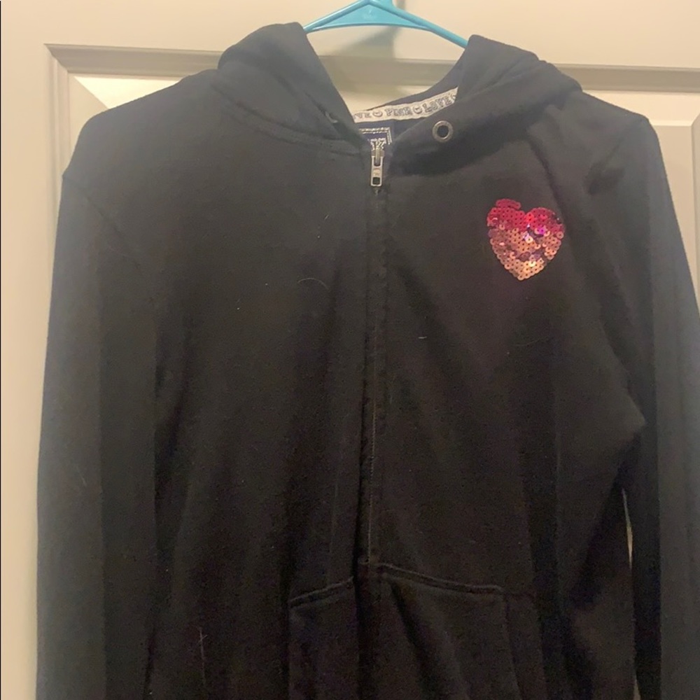 Pink zip up hoodie